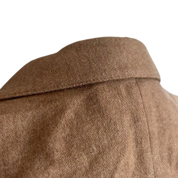 Vintage Evan Picone 100% Wool Tan Blazer Womens Sz 12 Single Breasted Academia - Picture 11 of 13